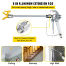 SucceBuy Airless Paint Spray Hose Kit 50ft 3600 psi High Pressure Fiber Tube 8 inch Rod Pole Including 517 Tip and Tip Guard