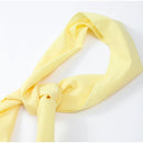The Helios | Butter Yellow Pleated Gown with Backless Silhouette