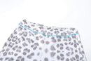 VEITCHE Women's Summer Outfit Casual Leopard Print Long Pant Suit Slim Hoodie Zipper Top High Waist Trousers Set Street Style