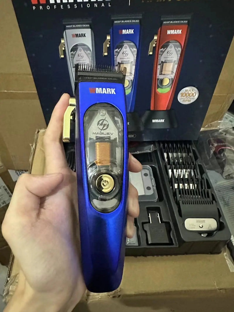 2024 The new WMARKNG-9004 Professional men's hair clipper is replaceable in three colors using a magnetic body cover at 9000 RPM