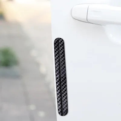 4pcs Universal Car Door strips Anti Scratch Sticker Carbon Fiber Edge Protective Strips Side Doors Moldings Scuff trim Stickers