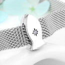 2021 New Arrival Sparkling 925 Sterling Silver Round Clear CZ Clips Beads for Jewelry Making Fit Reflexions Charm Bracelet