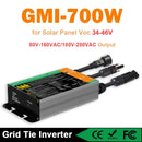 Y&H Grid Tie Inverter 300W 350W 500W 600W 700W MPPT Micro Inverter Solar PV Grid Tie System for Home DC18-60V Output AC110V/240V