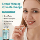 3600mg Triple Strength Omega 3  Fish Oil Supplement Rich EPA & DHA, Omega 3 Supplements for Heart, Brain & Immune Support