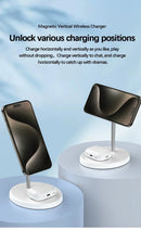 Magnetic Wireless Charger Stand 30W 2 in 1 Phone Charging Station Dock For iPhone 15 14 13 12 Pro Max AirPods Fast Chargers
