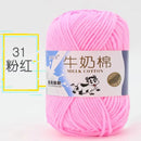 2Pcs Milk Cotton Knitting Yarn Soft Warm Yarn for Hand Knitting Worsted Crochet Threads Wool Line for Handmade