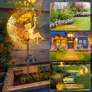 The Moonveil | Crackle Glass Solar Garden Stake Lights