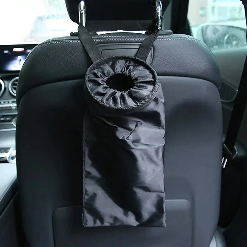 Car Seat Back Trash Holder Hang Litter Bag Garbage Storage Rubbish Container Oxford Cloth Car Waste Bins Cleaning Tools 1PCS