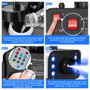 Yiflamefly 1200W Fog Machine with RGB 6LEDs Lighting for Play Theater Professional Stage Home Entertainment Halloween Party