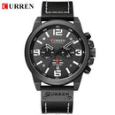 CURREN Top Luxury Brand Men's Military Waterproof Leather Sport Quartz Watches Chronograph Date Fashion Casual Men's Clock 8314
