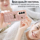 Crossbody Lanyard Phone Case for Samsung Galaxy Z Fold 5 4 3 5G Fold4 Fold3 Folio Wrist Strap Leather Card Holder Wallet Cover