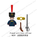 Medieval Napoleonic War French Dragoon British Soldiers Pirates Figures Army Scottish Fuisiler Building Blocks Weapons Brick Toy