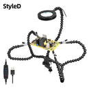 Helping Hands Soldering Third Hand PCB Circuit Board Holder Flexible Arms with Desk Clamp Base for Electronic Boards Repair Tool