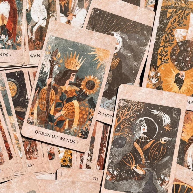 12*7cm Solar Kingdom Tarot Magical Journey Cosmic Insight Divination Cards 86 Pcs Cards in Rigid Box Unique Indie Tarot Deck