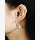GRA Certified D Color 2mm Full Moissanite Hoop Earrings For Women S925 Silver Lab Diamond Stud Earrings Plated 18K Fine Jewelry