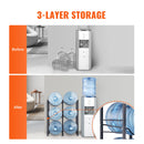 SucceBuy 3/4/5 Tiers Water Jug Holder Iron Water Bottle Holder Double/Single Row Easy Installation for Kitchen Office Livingroom