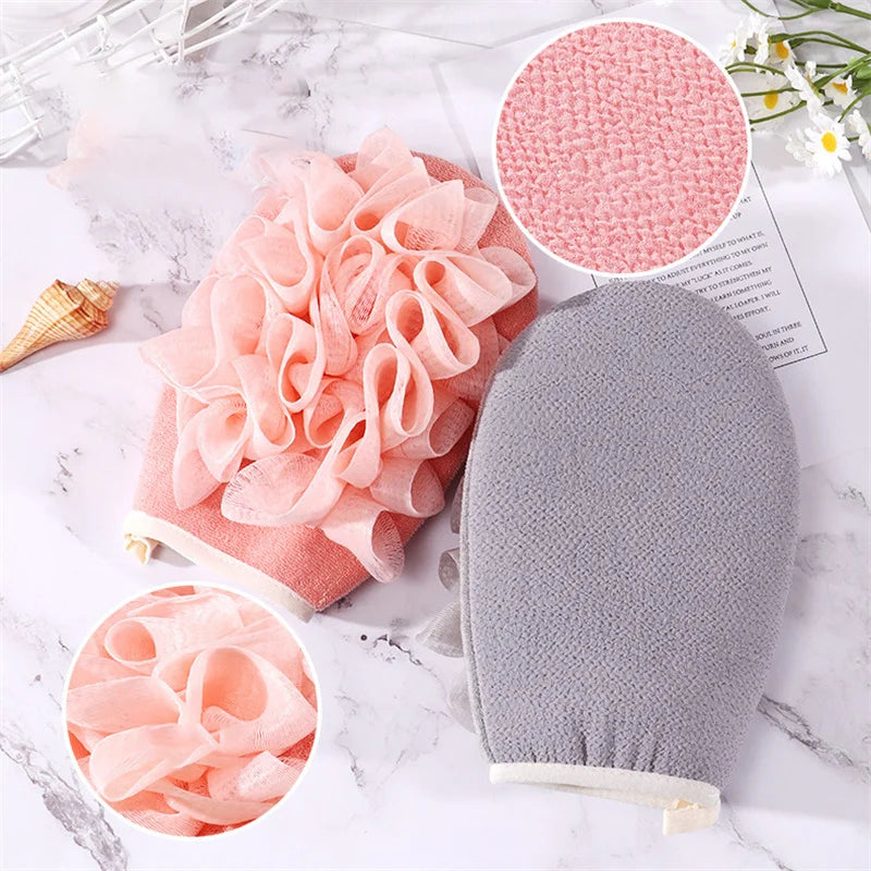 Exfoliating Gloves Body Cleaning Bath Flower Bathroom Shower Ball Body Scrubber Bath Sponge Towel Bathroom Tool