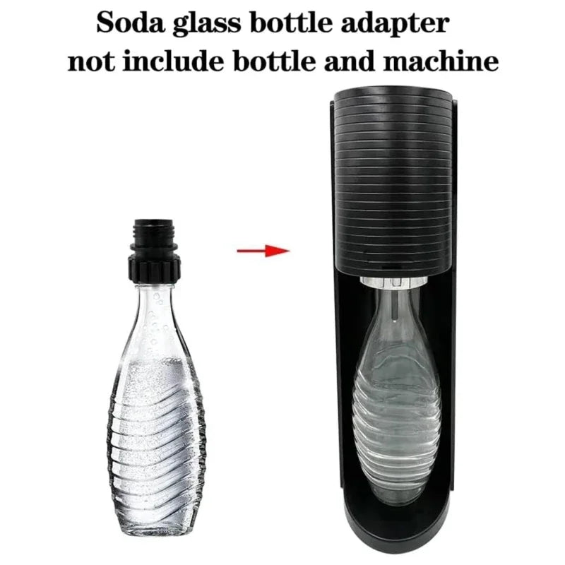 Sodas Water Bottles Adapter for Sodastreams Glass Bottles Quick Refill