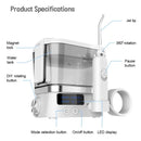 Handheld Water Flosser for Teeth Rechargeable Electric Dental Oral Irrigator 600ml Water Tank 4 Water Jet Teeth Cleaner Portable