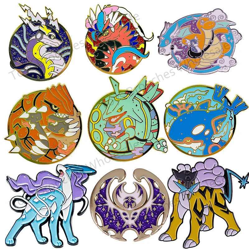 Pokémon Manga Figure Lapel Pins for Backpacks Enamel Pins Suitcase Badges Brooches on Clothes Jewelry Hat Decoration