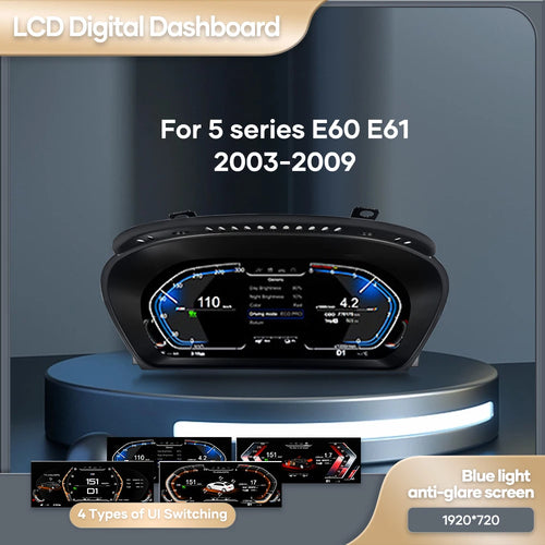 The Bavarian Canvas | 12.3" Digital Cluster Dashboard for BMW E60/E61/E63/E64