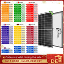 RVPOZWER 300W Solar Panel Monocrystalline 10BB N-Type 25% Efficiency for Off Grid Cabin Home Roof RV Trailer Boat Use
