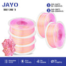 JAYO  pla plus SILK Three Colors Silk Rainbow 3D Printer Filament 1.75mm 100% No Bubble FDM 3D Printer Materials for 3D Printer