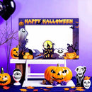 1Set Happy Halloween Foto Booth Requisiten Papierrahmen Thema Party Dekoration Zubehör Halloween Party Aktivität Zuhause DIY Fotorequisite