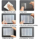 2Pcs Mini Storage Boxes 3-Grid Plastic Makeup Brush Lipstick Storage Multi-Functional Desk Organizer for Home Kitchen Bathroom