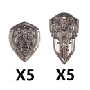 Medieval MOC Weapon Figure Accessories Building Blocks Soldiers Sword Shield Bow Arrow Trident Hammer Axe Spear Brick Kid Toy