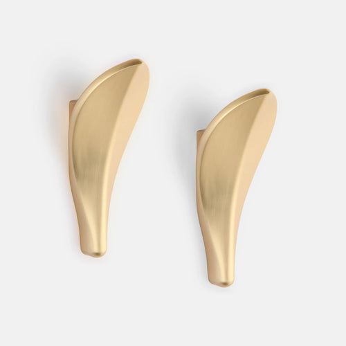 SARIHOSY Wandhaken Handtuchhaken Wandaufbewahrung Garderobe Küche Bad Accessoires Kreativer Blatthaken Aufbewahrung Zuhause Gold Silber