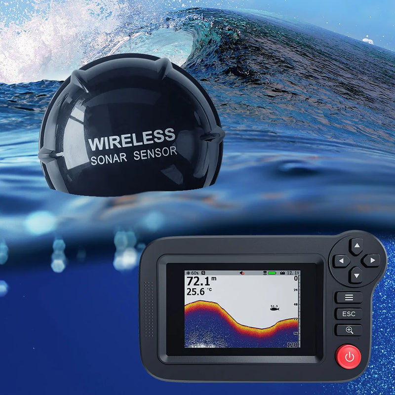 portable 3.5in color screen professional underwater deeper fish finder boat fishing sonar