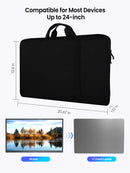 Waterproof 24-Inch Portable Monitor & Laptop Sleeve with Pockets