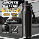 The Alpine Flask | 1L Insulated Stainless Steel Water Bottle, Double-Wall Vacuum Tumbler