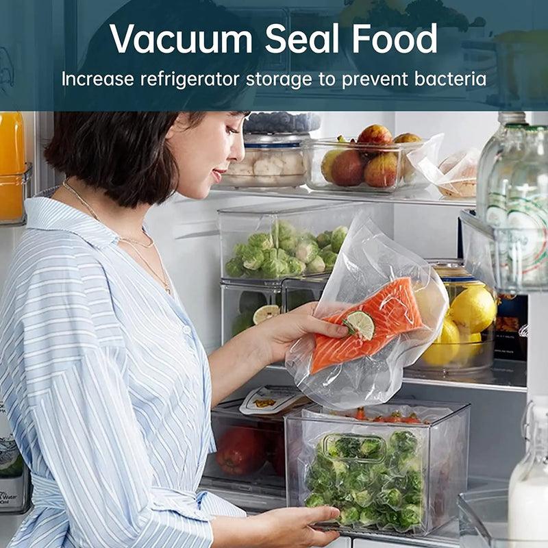 SEATAO 20/28cmX1800cm*2 Kitchen Food Vacuum Bag Storage Bags For Vacuum Sealer Packaging Rolls Food Fresh Saver Vacuum Bags