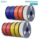 SUNLU 10KG PETG/ABS Filamente 10 Rollen 3D-Filament 1KG/Rolle 1.75mm 100% Filament ordentlich aufgereiht für den 3D-Druck aus der EU USA