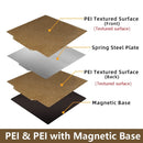 For 3D Printer Flying Bear Ghost 6 Ghost 5 PET PEI PEO Hot Bed Build Plate Spring Steel Plate Magnetic Double Sided Printing