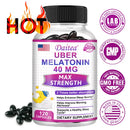 Melatonin for Adults 40 mg helps relieve sleep disturbances and improve sleep quality and energy levels