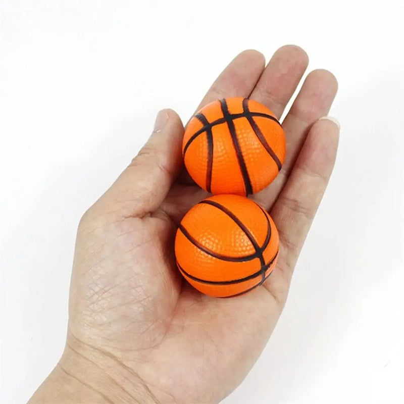 4cm Soft Elastic Squeeze Ball Kid Small Ball Toys Bouncy Balls 5Pcs PU Sponge Hand Basketball Baseball Football Rugby Balls