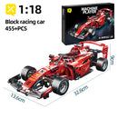 ToylinX 455PCS F1 RC Race Cars Building Sets Remote Control Car Building Blocks Cool Collectible Model Car Kits Building Toys