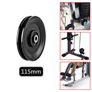 50-160mm Gym Bearing Pulley Wearproof Nylon Bearing Pulley Wheel Cable Universal Fitness Gum Bearing Pulley Fitness Equipment