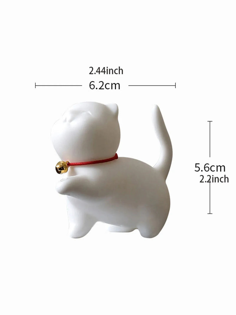 Cute Cat Buddhism Line Incense plate Incense Burner Stick Holder  Sandalwood Coil Base Temples Yoga Studios Home Decoration