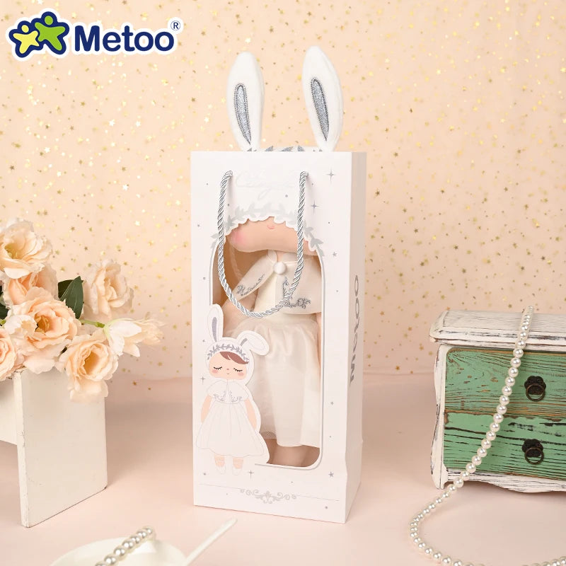 2023 New Metoo Princess Style Plush Doll Soft Stuffed Angela Doll Toys for Kids Girls Birthday Gift Children's Toys