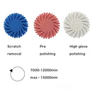 Dental Rubber Polisher Composite Resin Polishing Diamond System RA Disc 14mm Wheel 3 Colors Diamond Spiral Flex Brush