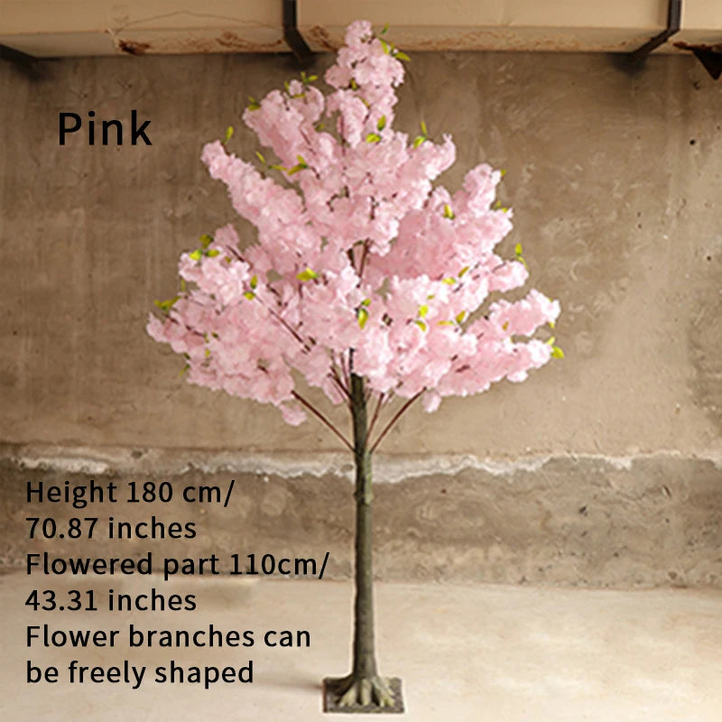 Artificial Cherry Tree Imitation Flower Christmas Tree Stage Outdoor Garden Hotel Wedding Home Interior Decoration Cherry Tree