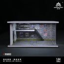 1/64 Diorama Car Parking Lot Model LED Light Underground Double-layer Car Garage Scene Model Display