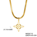 Skyrim Frauen Hexenknoten Halskette Edelstahl Goldfarbe Schlangenkette Choker Amulett Wicca Hexerei Keltenknoten Schmuck Geschenk