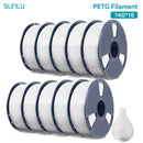 SUNLU 10KG PETG/ABS Filamente 10 Rollen 3D-Filament 1KG/Rolle 1.75mm 100% Filament ordentlich aufgereiht für den 3D-Druck aus der EU USA