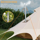 The Hearthkeeper | Portable Stainless Steel Tent Stove with 7-Pipe Chimney System