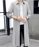 Men's Shirts Styles Trench Coat Mid-Length Sunscreen Cothing Outwear Men's Thin Outwear Clothing